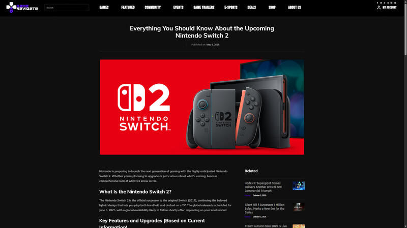 Game Navigate Article Posting